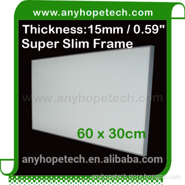 Popular hotsell 15mm thickness 300 600mm see-through flexible led panels